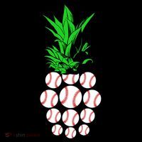 Pineapple Baseball Mousepad thumb 1