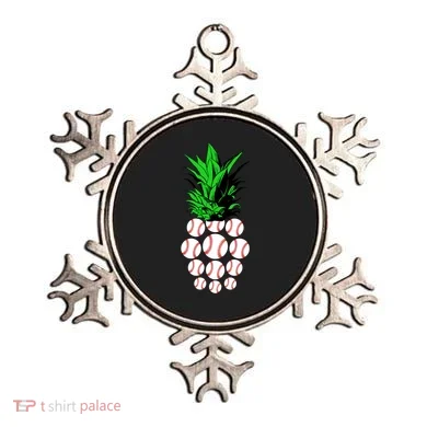 Pineapple Baseball Ornament