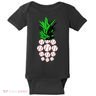 Pineapple Baseball Baby Bodysuit