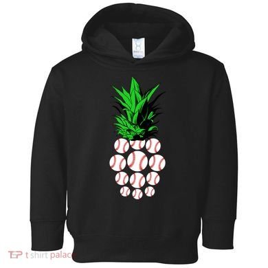 Pineapple Baseball Toddler Hoodie