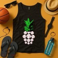 Pineapple Baseball Tank Top thumb 4