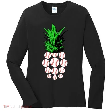 Pineapple Baseball Women's Long Sleeve Shirt
