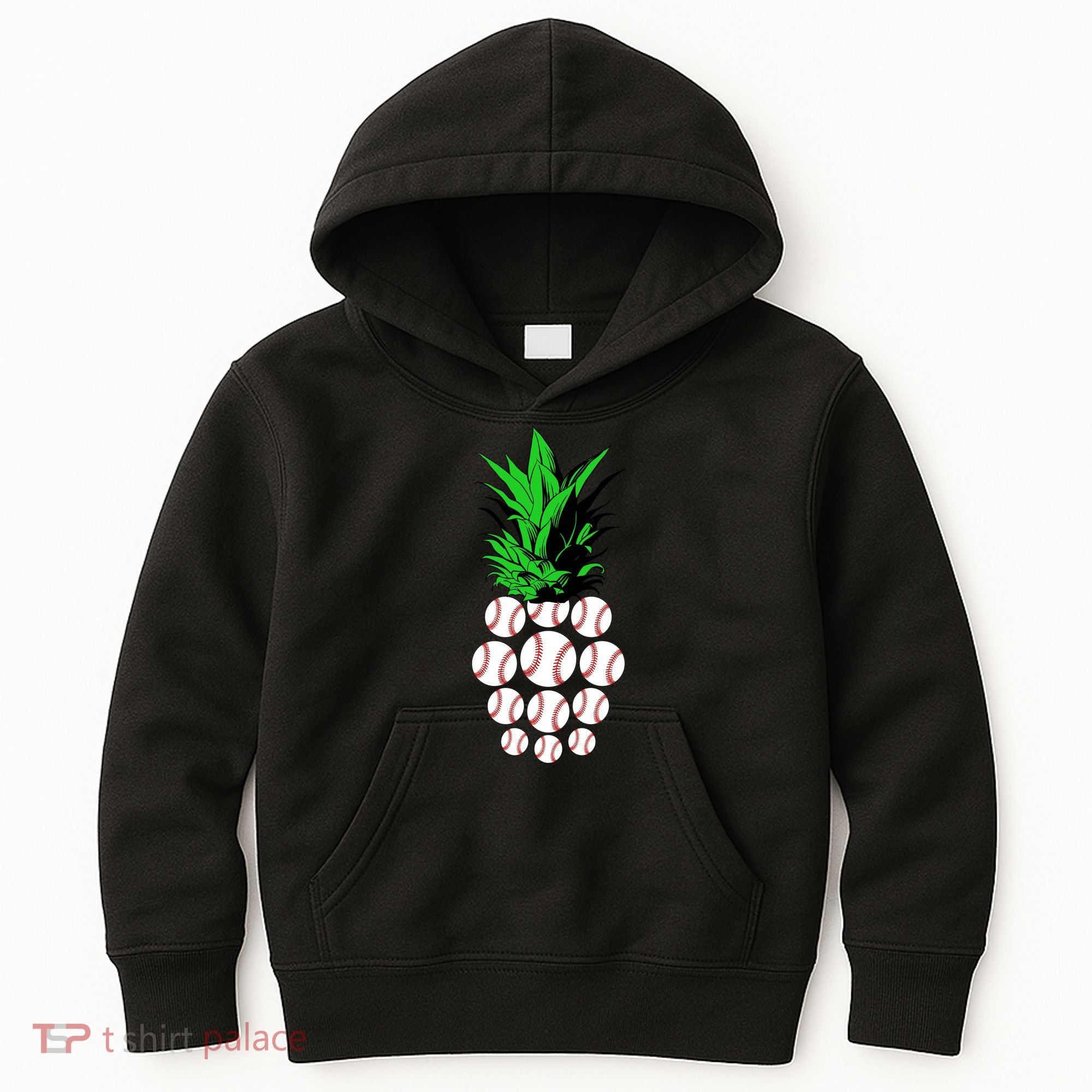 Pineapple Baseball Kids Hoodie