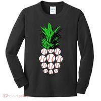 Pineapple Baseball Kids Long Sleeve Shirt thumb 0