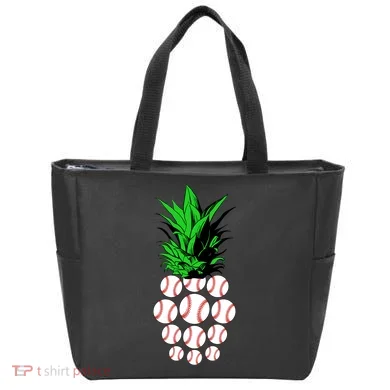 Pineapple Baseball Tote Bag