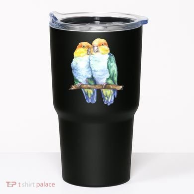 Pineapple Conure Watercolor Bird Tumbler