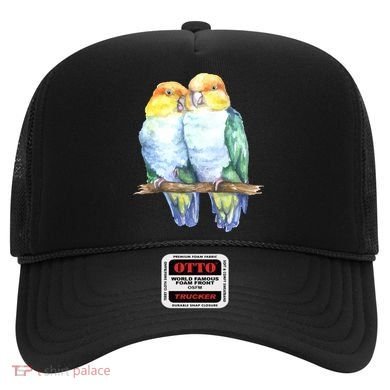 Pineapple Conure Watercolor Bird Hat