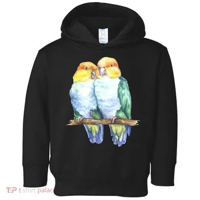 Pineapple Conure Watercolor Bird Toddler Hoodie