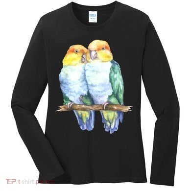 Pineapple Conure Watercolor Bird Women's Long Sleeve Shirt