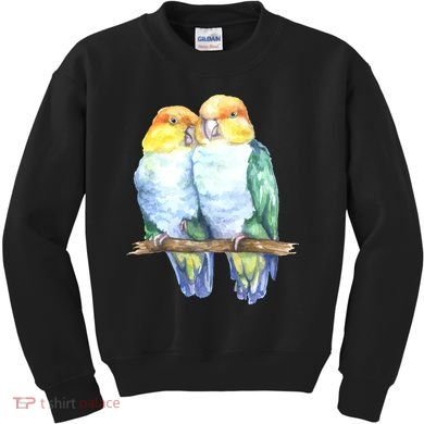 Pineapple Conure Watercolor Bird Kids Sweatshirt