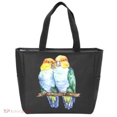 Pineapple Conure Watercolor Bird Tote Bag