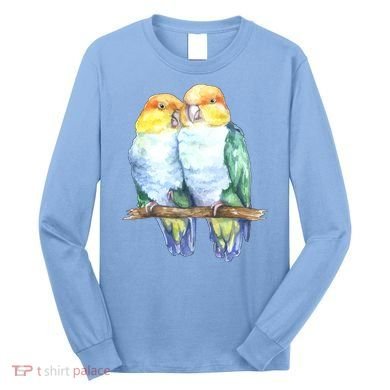 Pineapple Conure Watercolor Bird Long Sleeve Shirt