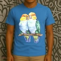 Pineapple Conure Watercolor Bird T-Shirt thumb 3