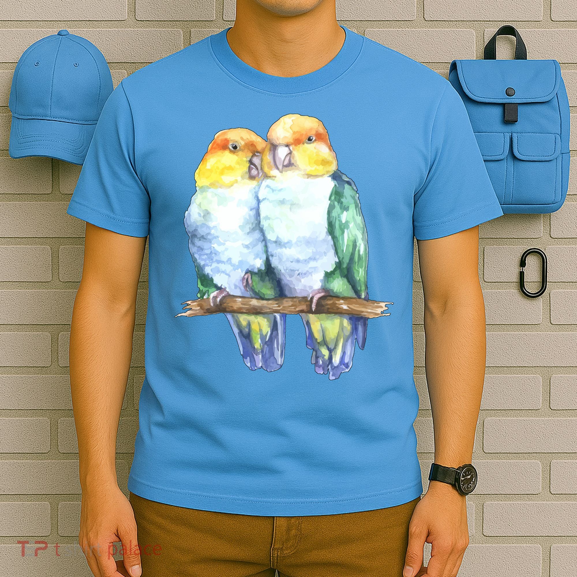 Pineapple Conure Watercolor Bird T-Shirt