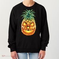 Pineapple Jack O Lantern Face Women's Sweatshirt thumb 0