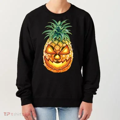 Pineapple Jack O Lantern Face Women's Sweatshirt