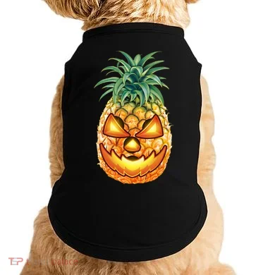 Pineapple Jack O Lantern Face Doggie Tank