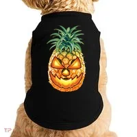 Pineapple Jack O Lantern Face Doggie Tank thumb 0