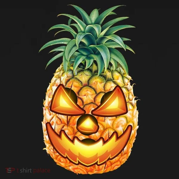 Pineapple Jack O Lantern Face Doggie Tank