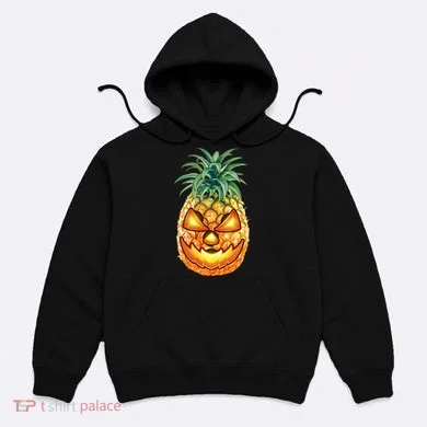 Pineapple Jack O Lantern Face Hoodie