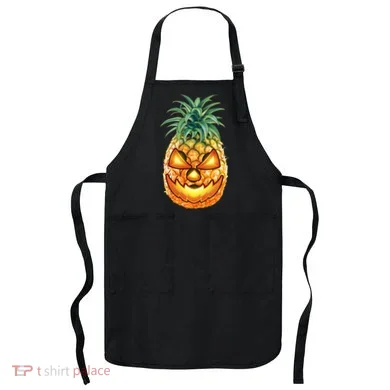 Pineapple Jack O Lantern Face Apron