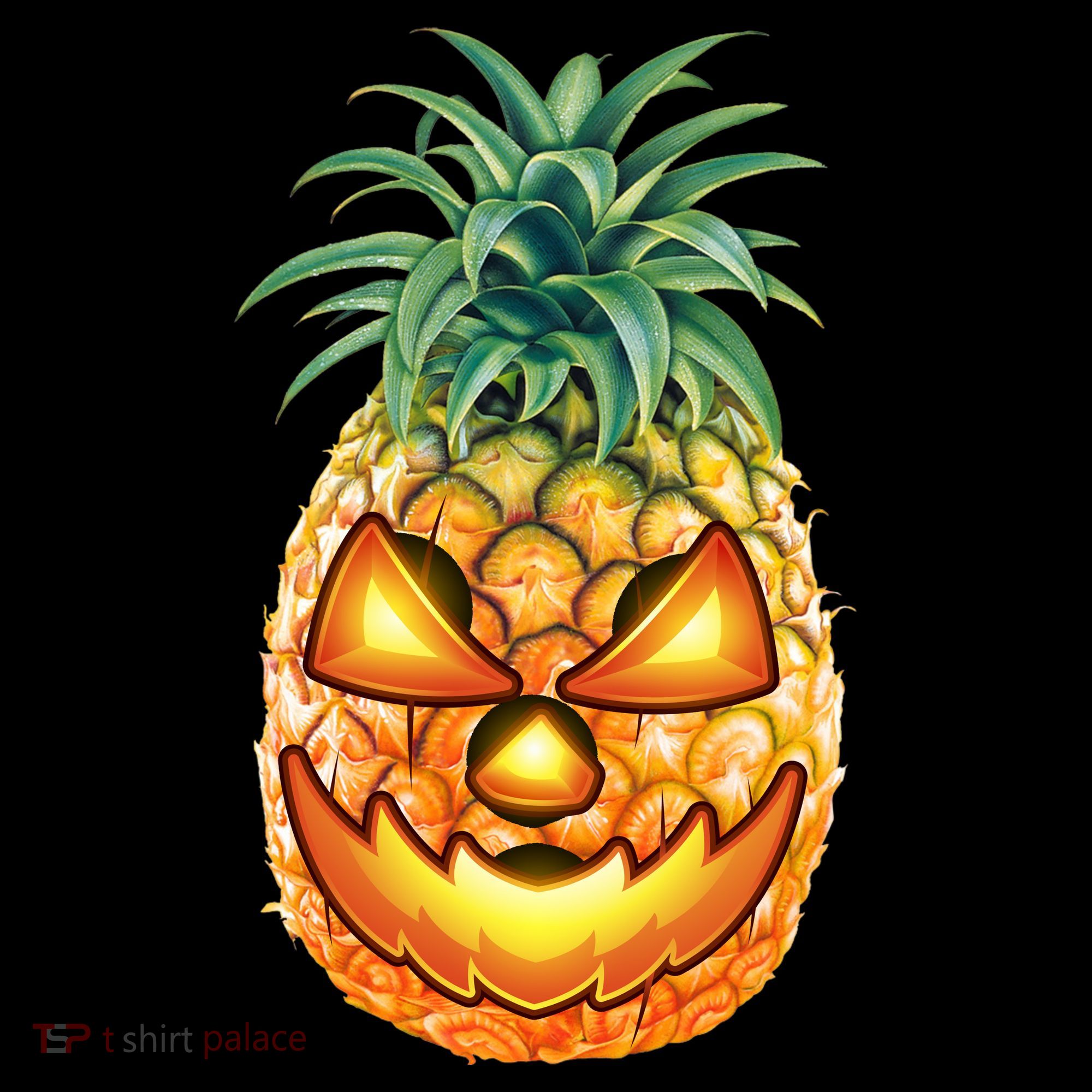 Pineapple Jack O Lantern Face Backpack