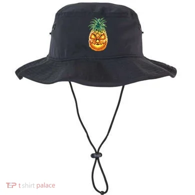 Pineapple Jack O Lantern Face Bucket Hat