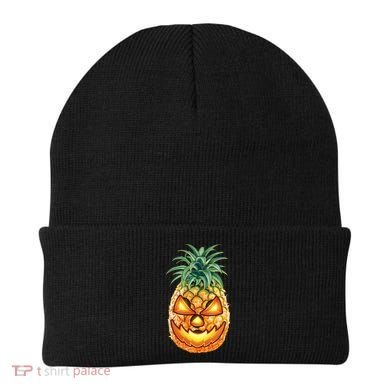 Pineapple Jack O Lantern Face Beanie