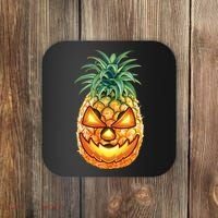 Pineapple Jack O Lantern Face Coaster thumb 0