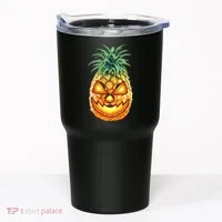 Pineapple Jack O Lantern Face Tumbler thumb 0