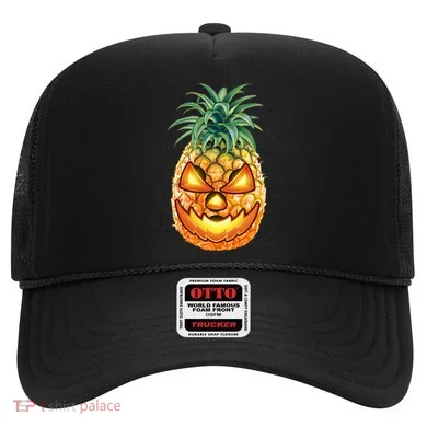 Pineapple Jack O Lantern Face Hat