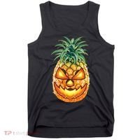 Pineapple Jack O Lantern Face Tank Top thumb 0