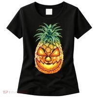 Pineapple Jack O Lantern Face Women's T-Shirt thumb 0