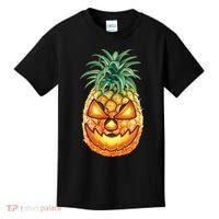 Pineapple Jack O Lantern Face Kids T-Shirt thumb 0
