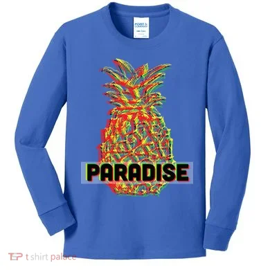 Pineapple Paradise Kids Long Sleeve Shirt