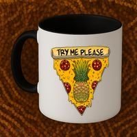 Pineapple Peperoni Pizza Coffee Mug thumb 2