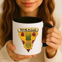 Pineapple Peperoni Pizza Coffee Mug thumb 3