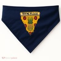 Pineapple Peperoni Pizza USA-Made Doggie Bandana thumb 0