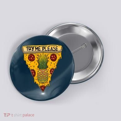 Pineapple Peperoni Pizza Button