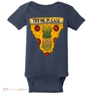Pineapple Peperoni Pizza Baby Bodysuit