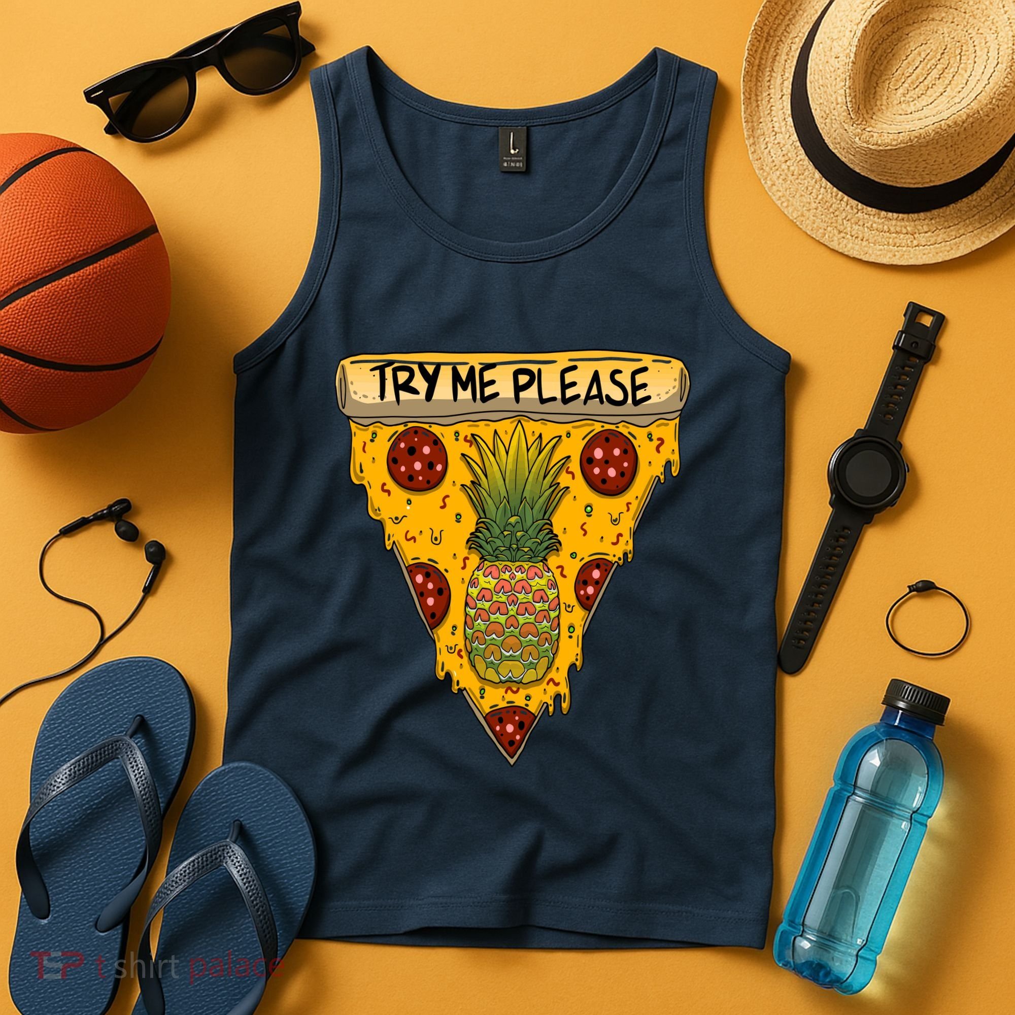 Pineapple Peperoni Pizza Tank Top