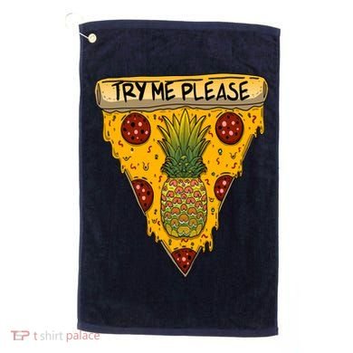 Pineapple Peperoni Pizza Golf Towel