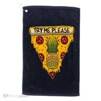 Pineapple Peperoni Pizza Golf Towel thumb 0