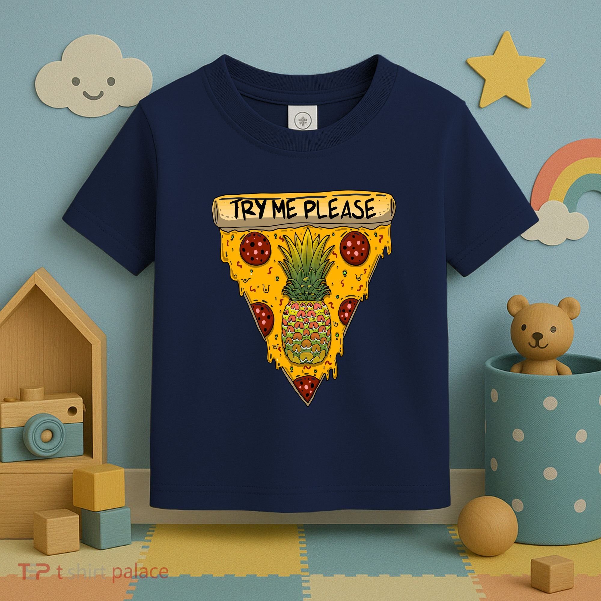 Pineapple Peperoni Pizza Toddler T-Shirt