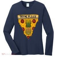 Pineapple Peperoni Pizza Women's Long Sleeve Shirt thumb 0