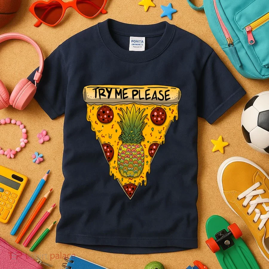 Pineapple Peperoni Pizza Kids T-Shirt