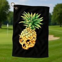  Pineapple Skull Golf Towel thumb 1