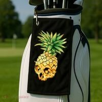  Pineapple Skull Golf Towel thumb 2