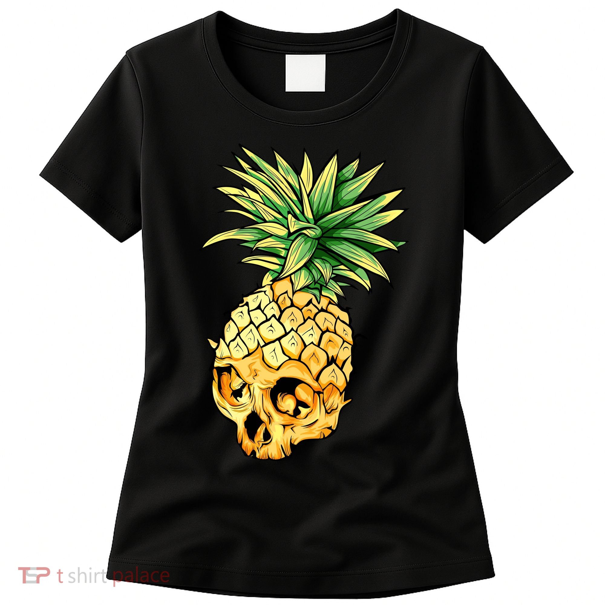 Pineapple Skull Women's T-Shirt