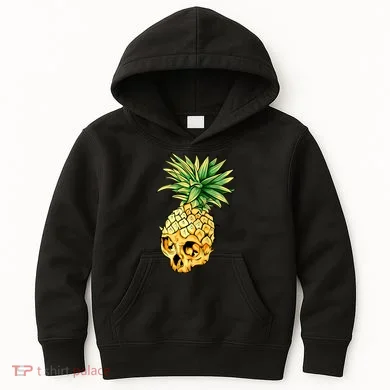 Pineapple Skull Kids Hoodie